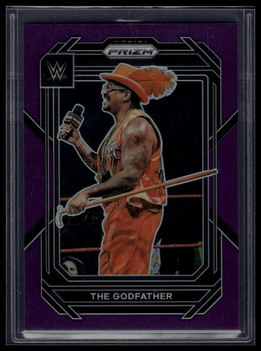 2023 Panini Prizm WWE #165 The Godfather Purple #/149