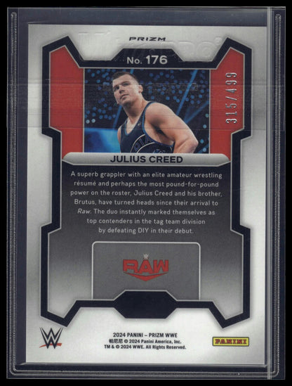 2024 Panini Prizm WWE #176 Julius Creed Pulsar Prizms #/499
