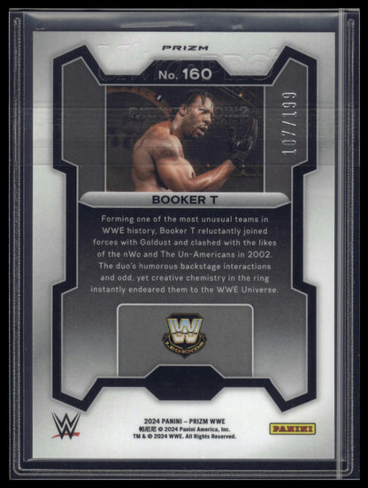 2024 Panini Prizm WWE #160 Booker T Blue Prizms #/199