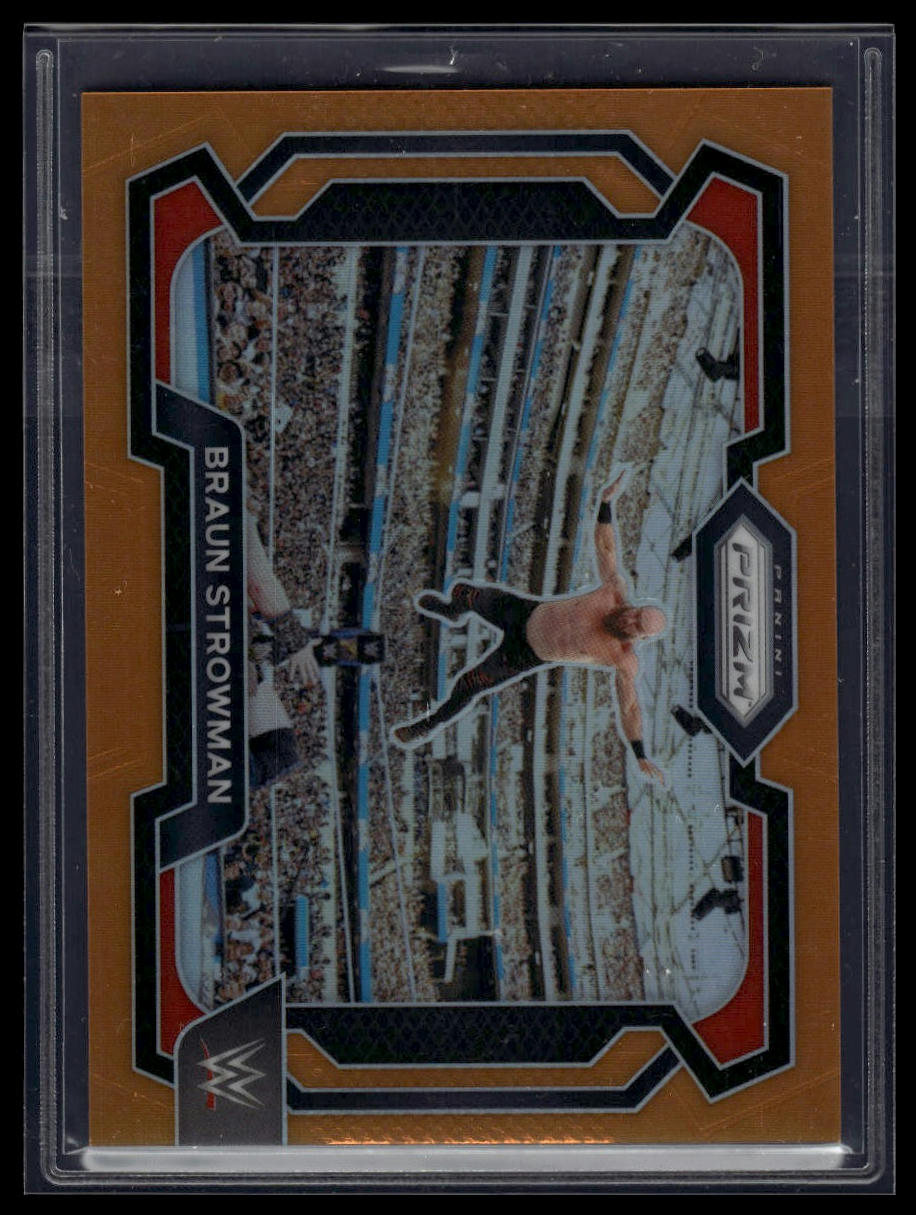 2024 Panini Prizm WWE #6 Braun Strowman Orange Prizms #/99