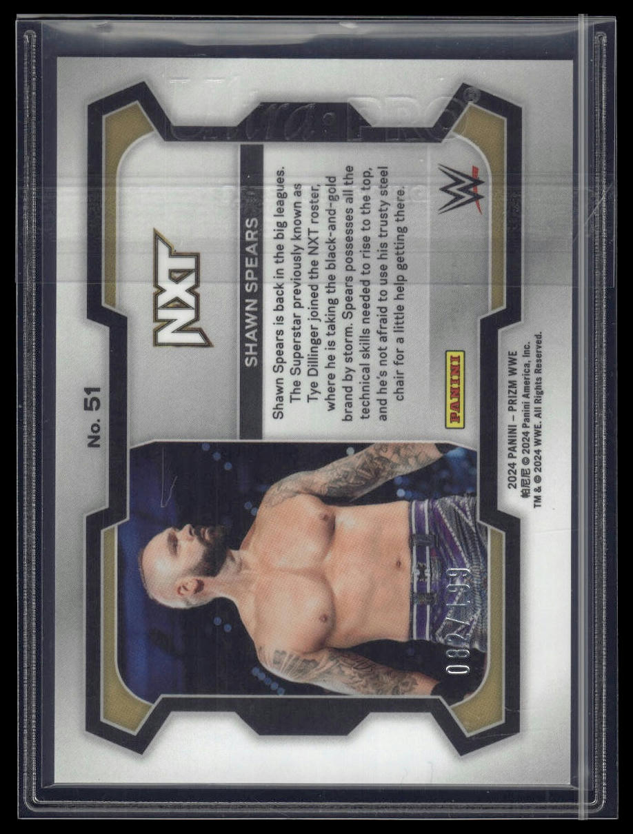 2024 Panini Prizm WWE #13 Brian Pillman Blue Prizms #/199