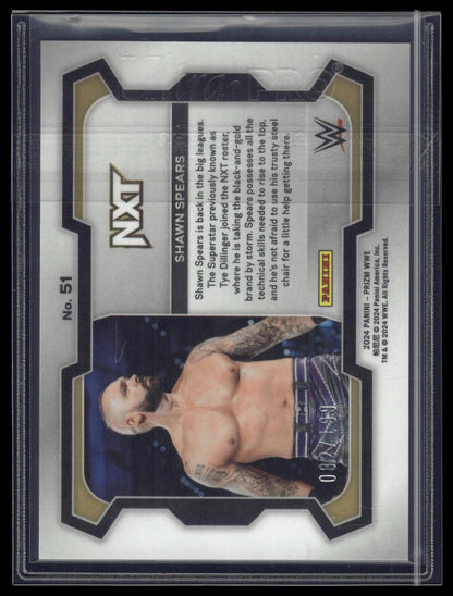 2024 Panini Prizm WWE #13 Brian Pillman Blue Prizms #/199