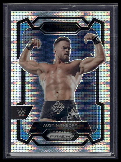 2024 Panini Prizm WWE #178 Austin Theory Pulsar Prizms #/499