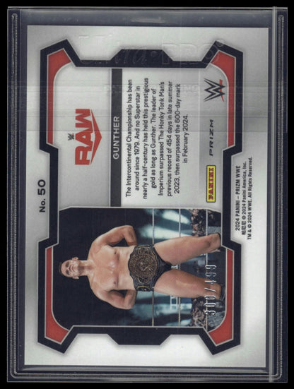 2024 Panini Prizm WWE #50 Gunther Pulsar Prizms #/499