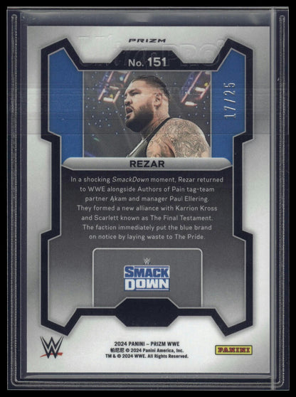 2024 Panini Prizm WWE #151 Rezar Mojo Prizms #/25