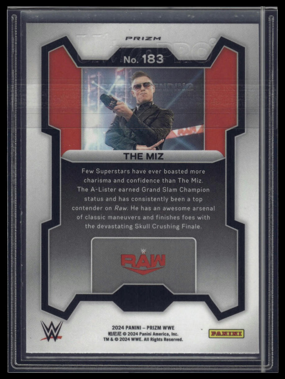 2024 Panini Prizm WWE #183 The Miz Ice Prizms