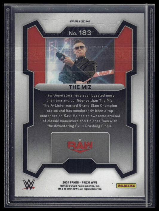 2024 Panini Prizm WWE #183 The Miz Ice Prizms