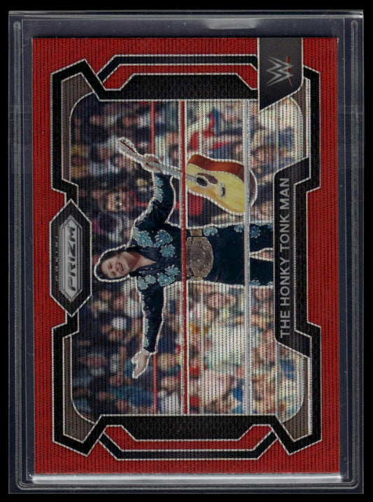 2024 Panini Prizm WWE #60 The Honky Tonk Man Ruby Wave Prizms