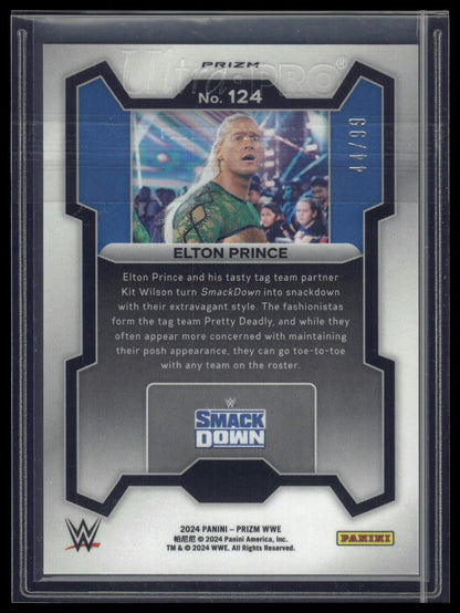 2024 Panini Prizm WWE #124 Elton Prince Orange Prizms #/99