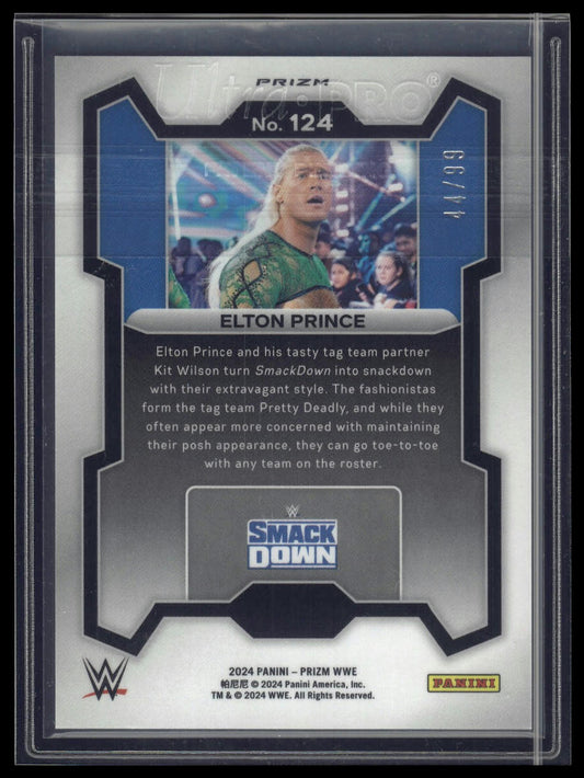 2024 Panini Prizm WWE #124 Elton Prince Orange Prizms #/99