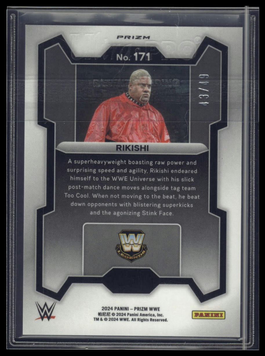 2024 Panini Prizm WWE #171 Rikishi Teal Prizms #/49