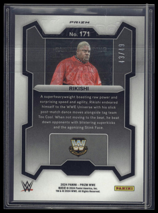 2024 Panini Prizm WWE #171 Rikishi Teal Prizms #/49