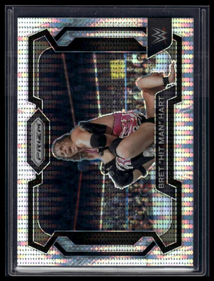 2024 Panini Prizm WWE #26 Bret "Hit Man" Hart Pulsar Prizms #/499