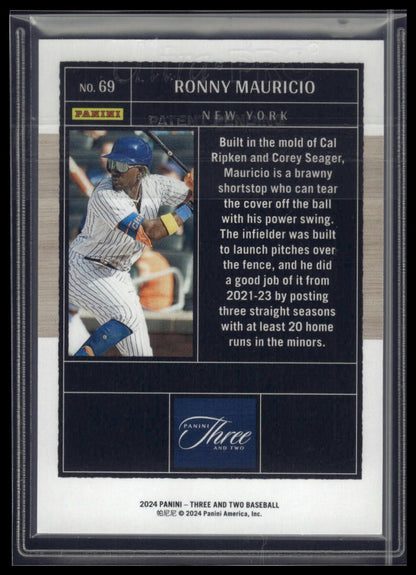2024 Panini Three and Two #69 Ronny Mauricio #/99
