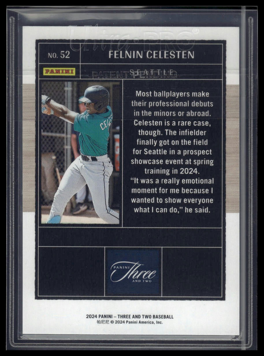 2024 Panini Three and Two #52 Felnin Celesten Holo Silver #/49