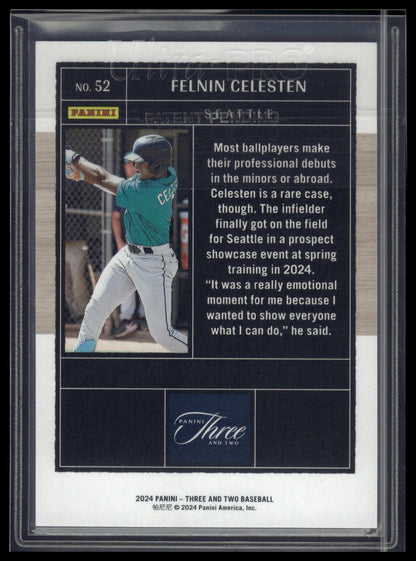 2024 Panini Three and Two #52 Felnin Celesten Holo Silver #/49