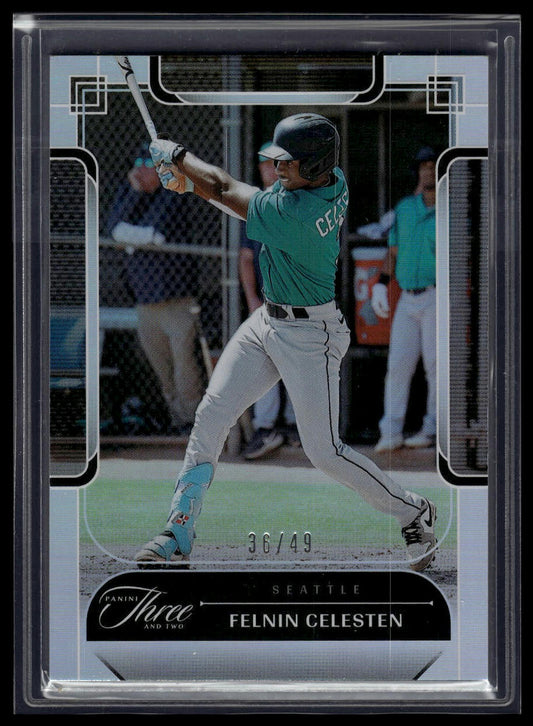 2024 Panini Three and Two #52 Felnin Celesten Holo Silver #/49