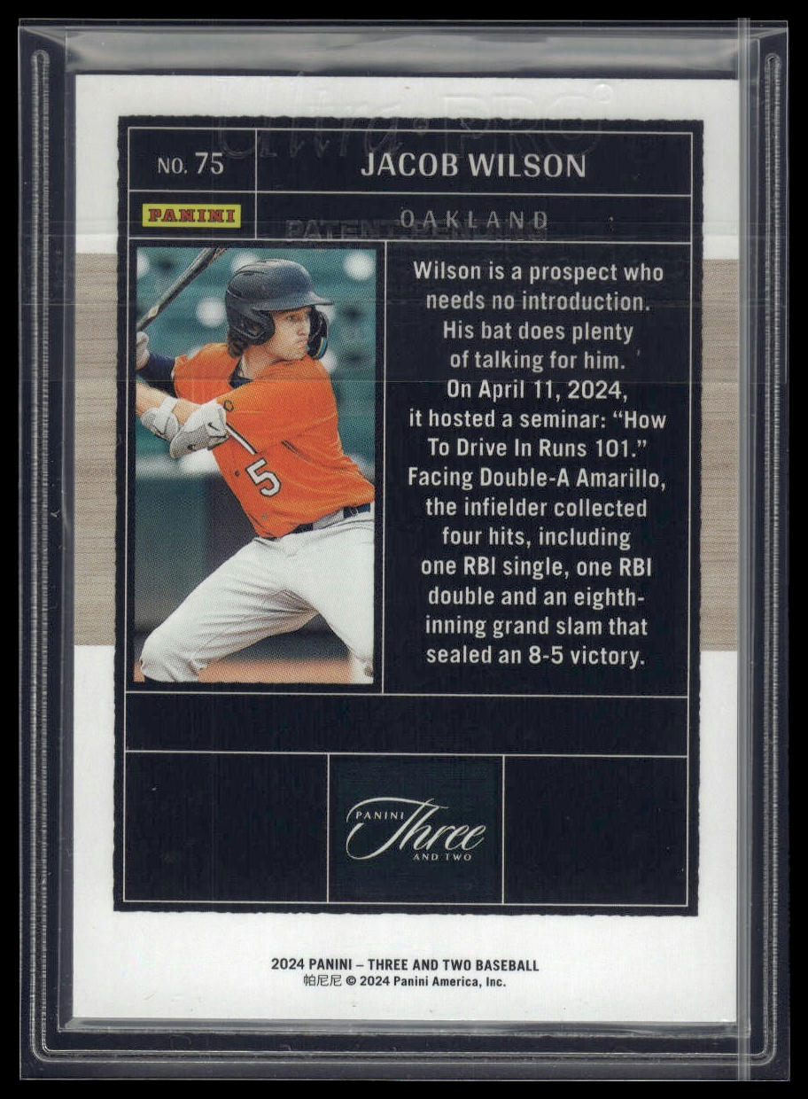 2024 Panini Three and Two #13 Jacob Gonzalez Holo Silver #/49