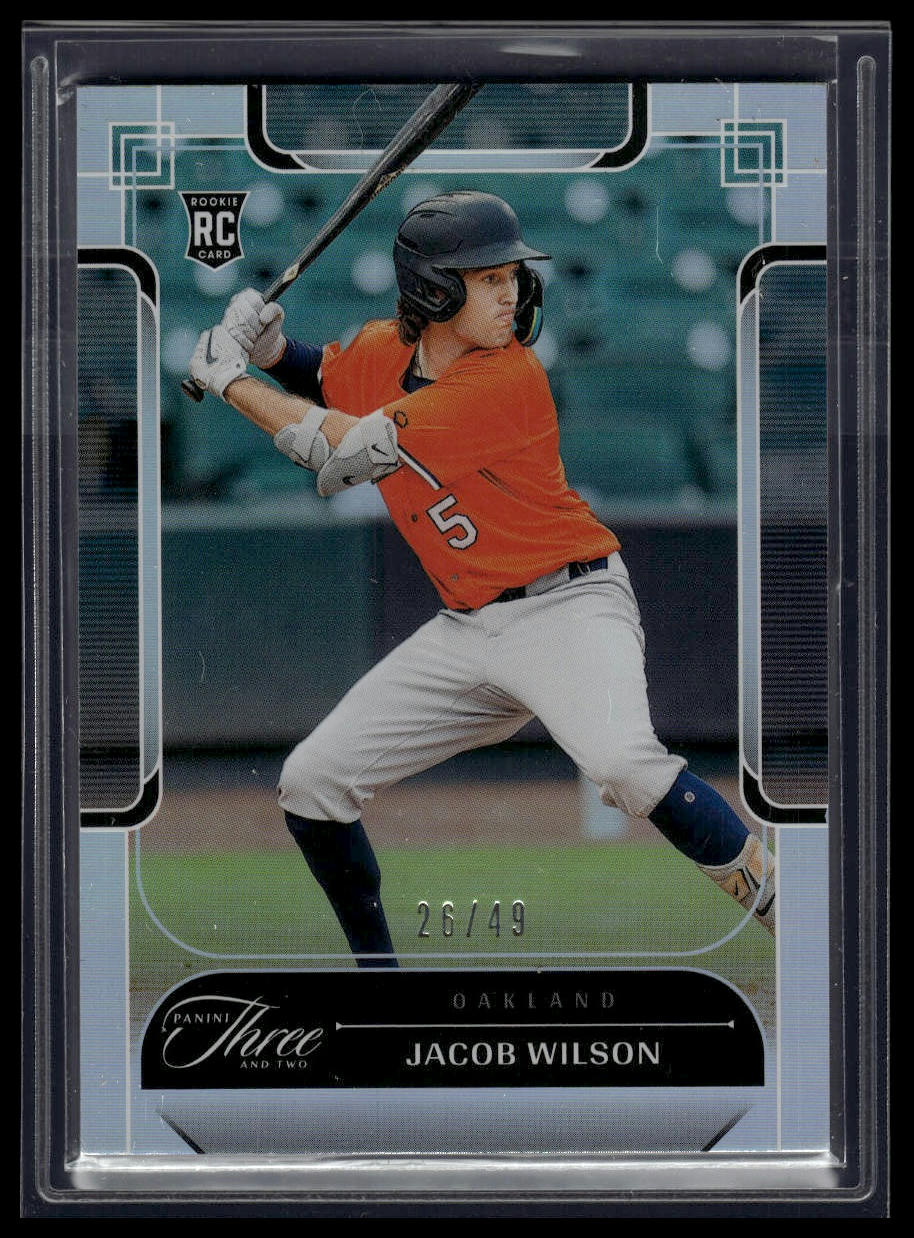 2024 Panini Three and Two #13 Jacob Gonzalez Holo Silver #/49