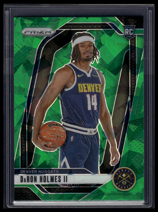 2024-25 Panini Prizm #235 DaRon Holmes II Prizms Green Ice