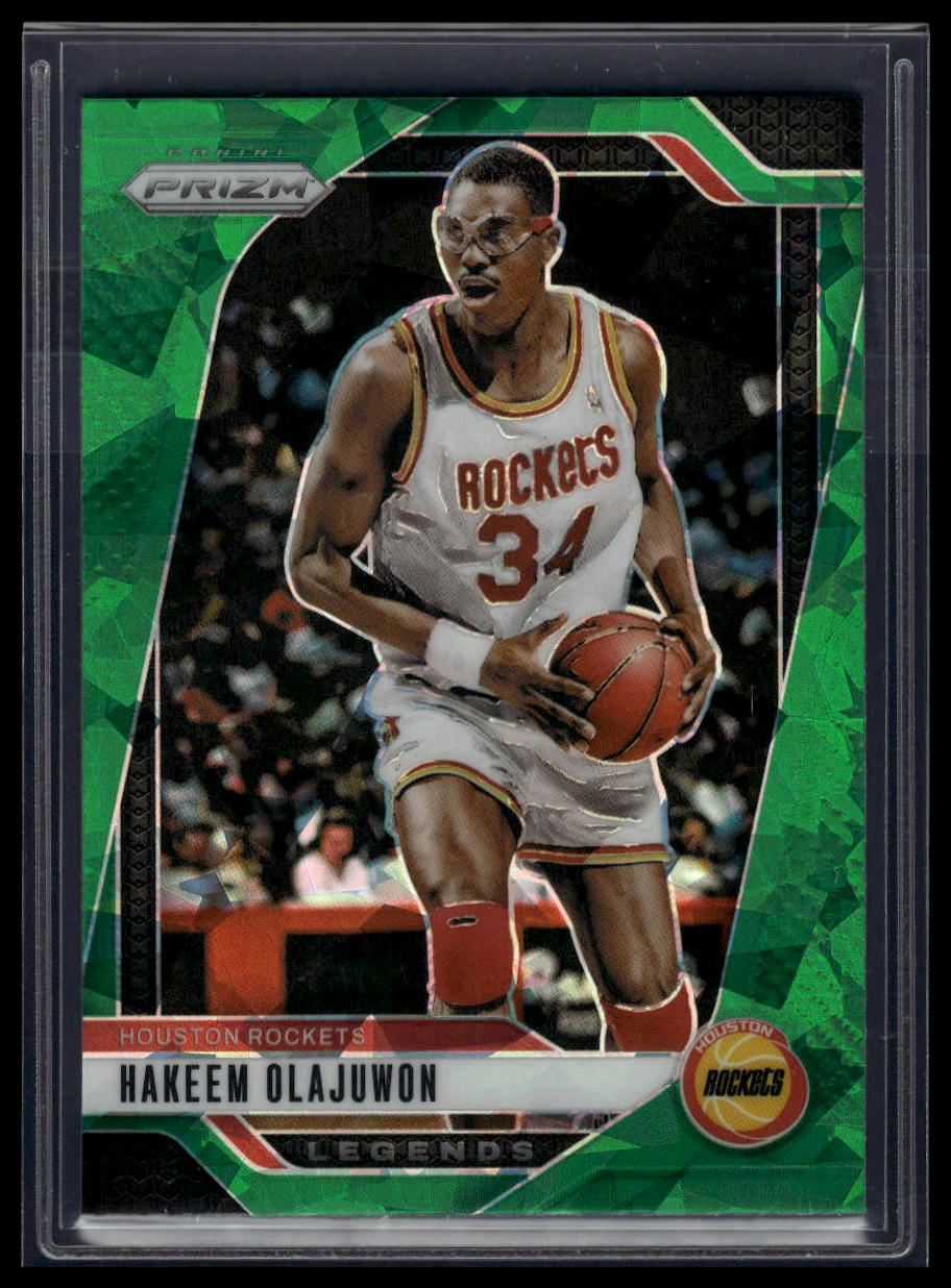 2024-25 Panini Prizm #296 Hakeem Olajuwon Prizms Green Ice