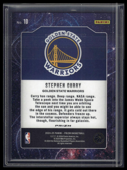 2024-25 Panini Prizm #10 Stephen Curry Deep Space Prizms Green