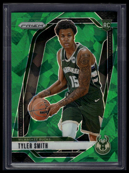 2024-25 Panini Prizm #270 Tyler Smith Prizms Green Ice
