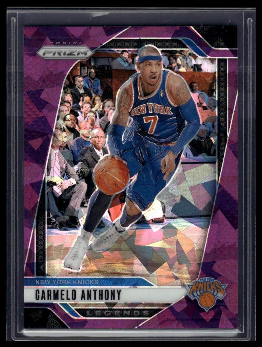 2024-25 Panini Prizm #285 Carmelo Anthony Prizms Purple Ice #/149