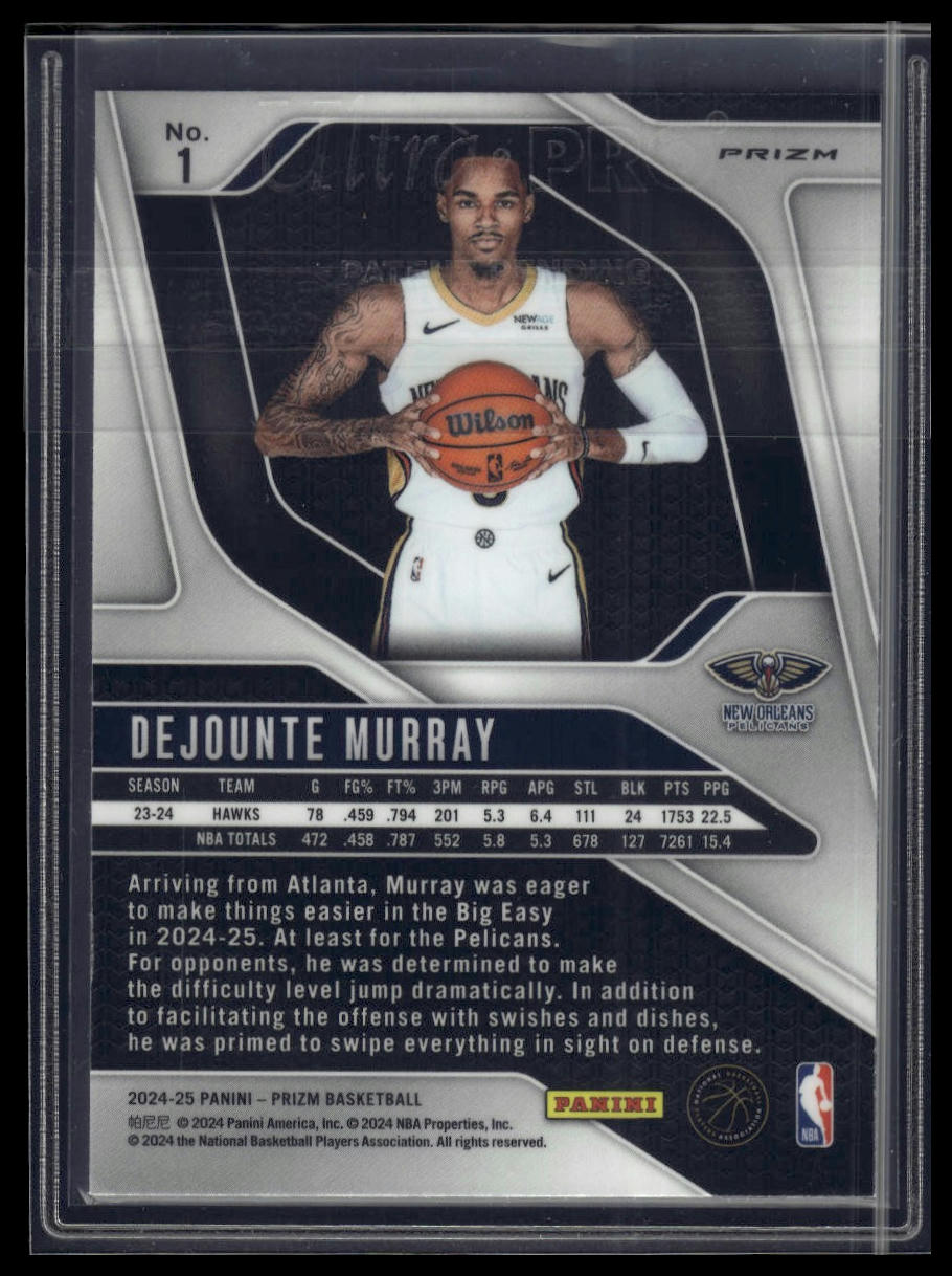 2024-25 Panini Prizm #1 Dejounte Murray Prizms Silver