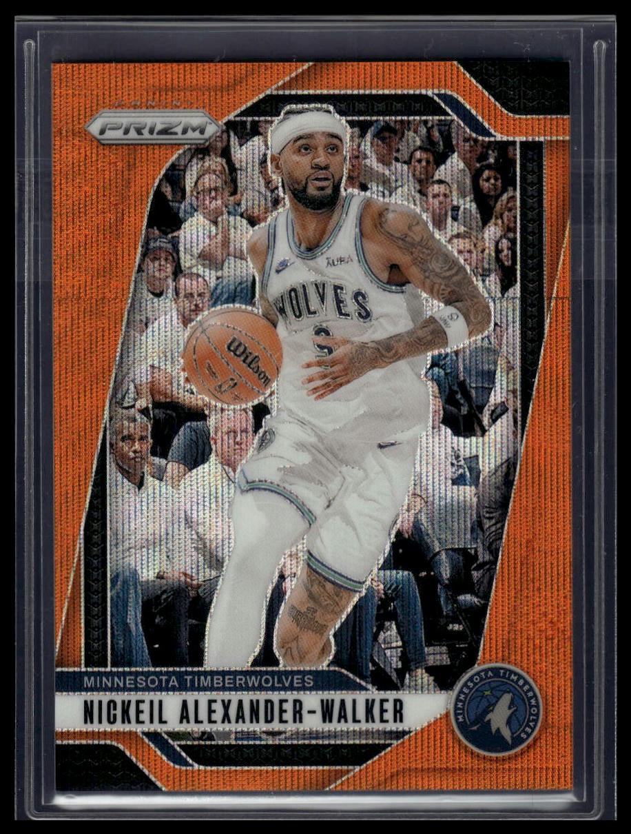 2024-25 Panini Prizm #135 Nickeil Alexander-Walker Prizms Wave Orange #/60