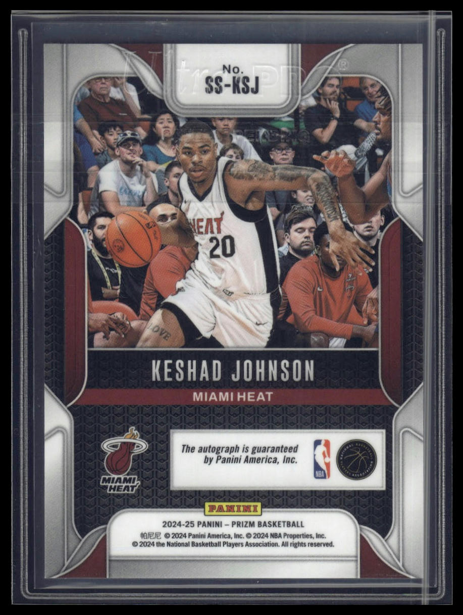 2024-25 Panini Prizm #SS-KSJ Keshad Johnson Sensational Signatures