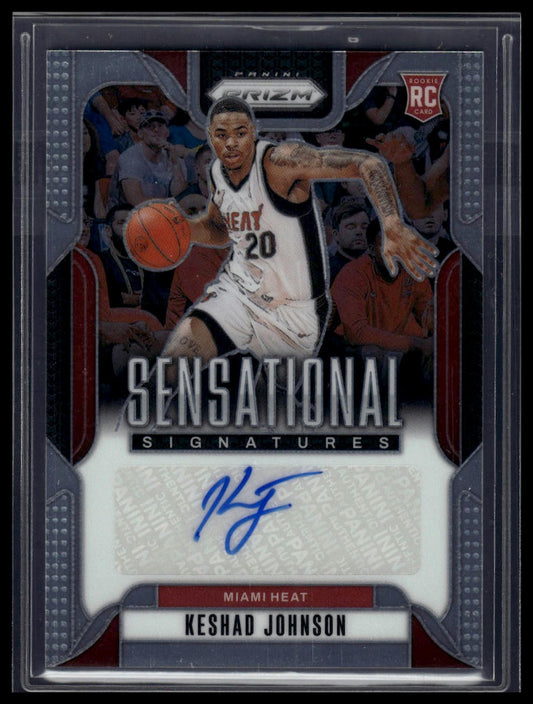 2024-25 Panini Prizm #SS-KSJ Keshad Johnson Sensational Signatures