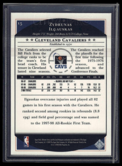 1999-00 Upper Deck Ultimate Victory #15 Zydrunas Ilgauskas