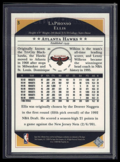 1999-00 Upper Deck Victory #6 LaPhonso Ellis