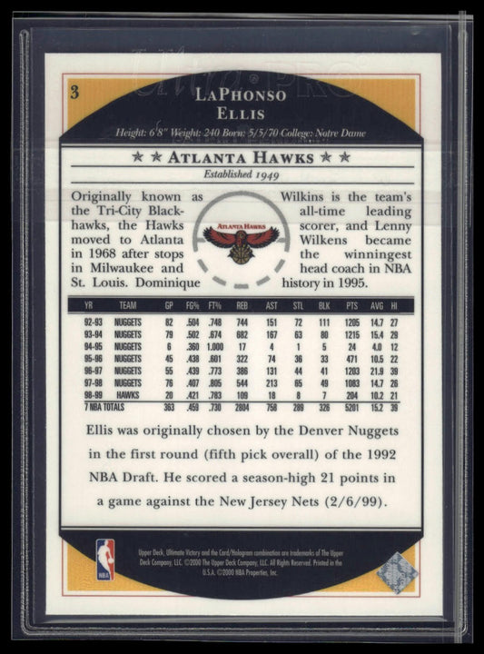 1999-00 Upper Deck Victory #6 LaPhonso Ellis