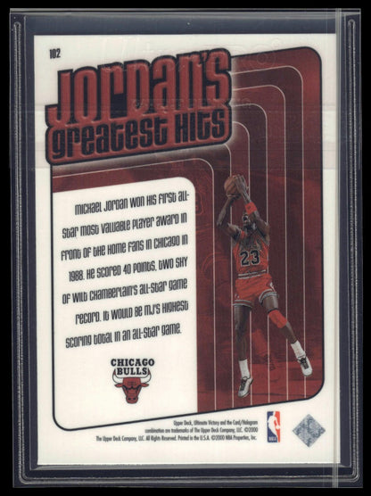1999-00 Upper Deck Ultimate Victory #102 Michael Jordan