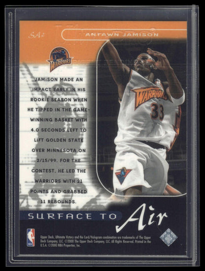 1999-00 Upper Deck Ultimate Victory #SA2 Antawn Jamison Surface to Air