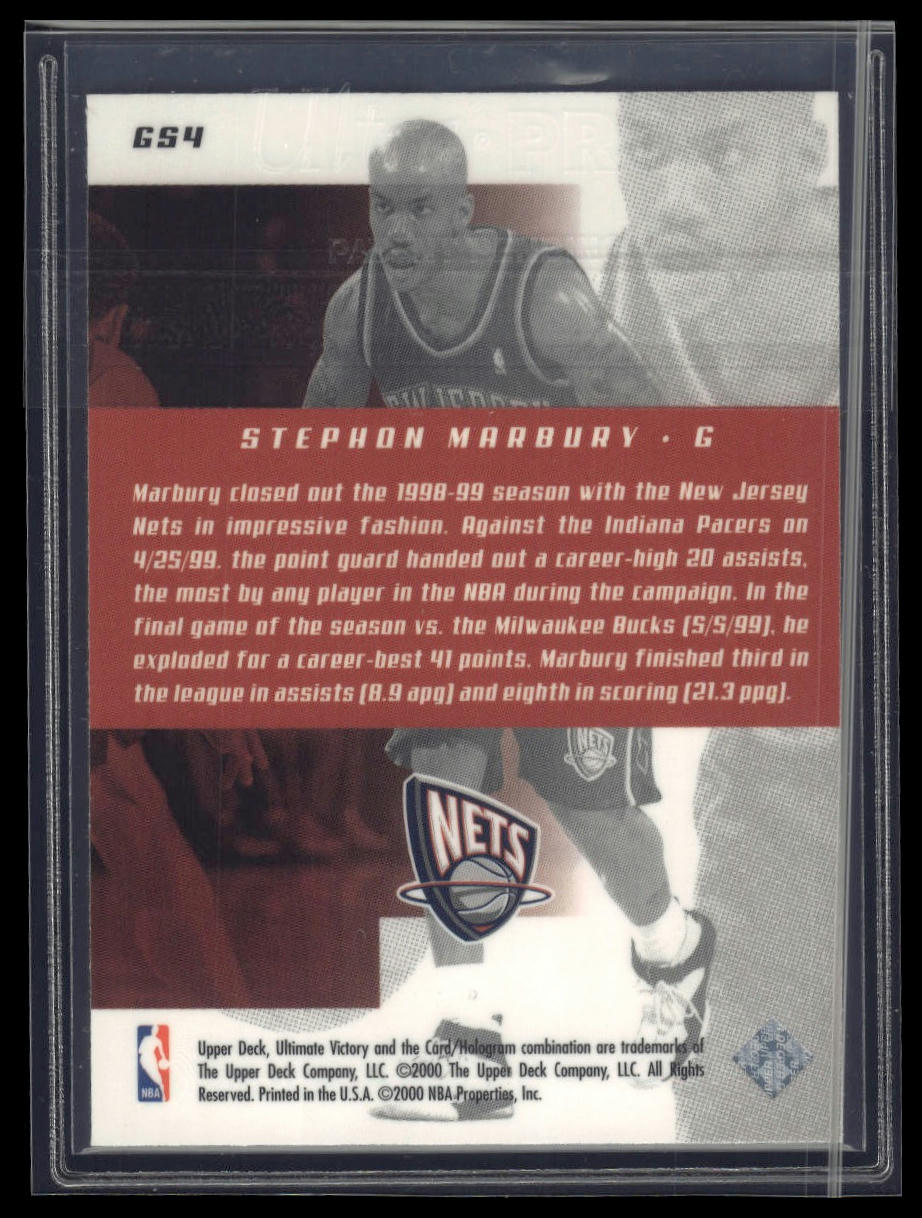1999-00 Upper Deck Ultimate Victory #GS4 Stephon Marbury Got Skills?
