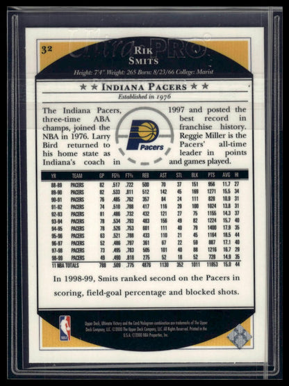 1999-00 Upper Deck Ultimate Victory #32 Rik Smits