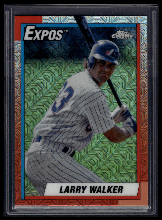 2025 Topps Larry Walker 1990 Topps Baseball 35th Anniversary Chrome (Series One)