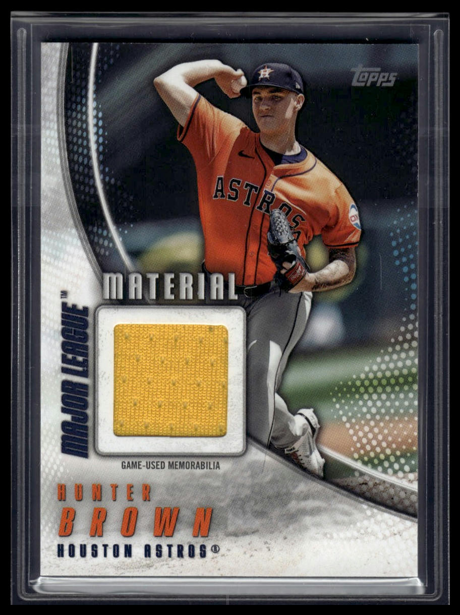 2025 Topps #MLM-HBR Hunter Brown Major League Material Relics (Series One)