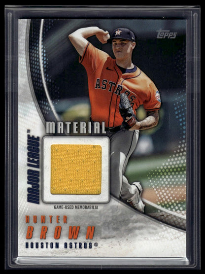 2025 Topps #MLM-HBR Hunter Brown Major League Material Relics (Series One)