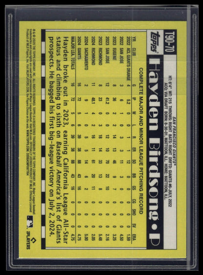 2025 Topps Hayden Birdsong 1990 Topps Baseball 35th Anniversary (Series One)