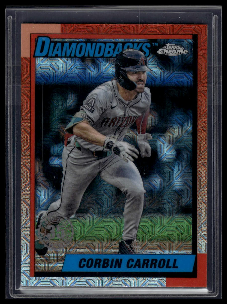 2025 Topps Corbin Carroll 1990 Topps Baseball 35th Anniversary Chrome