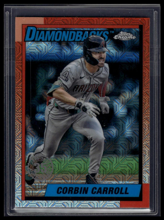 2025 Topps Corbin Carroll 1990 Topps Baseball 35th Anniversary Chrome