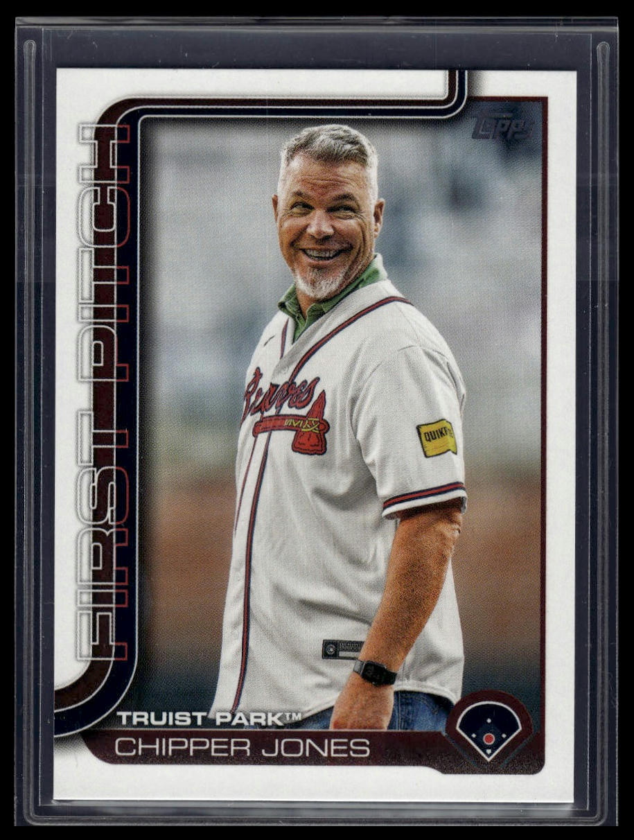 2025 Topps Series 1 #FP-7 Chipper Jones First Pitch (Series One)