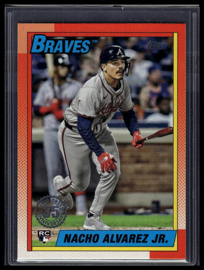 2025 Topps Series 1 Nacho Alvarez Jr. 1990 Topps Baseball 35th Anniversary