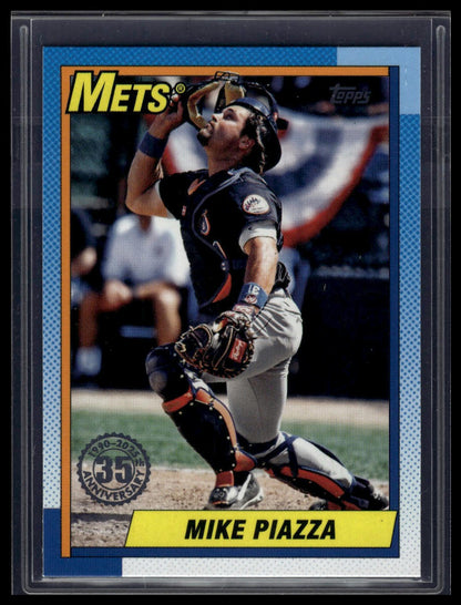 2025 Topps Series 1 Mike Piazza 1990 Topps Baseball 35th Anniversary