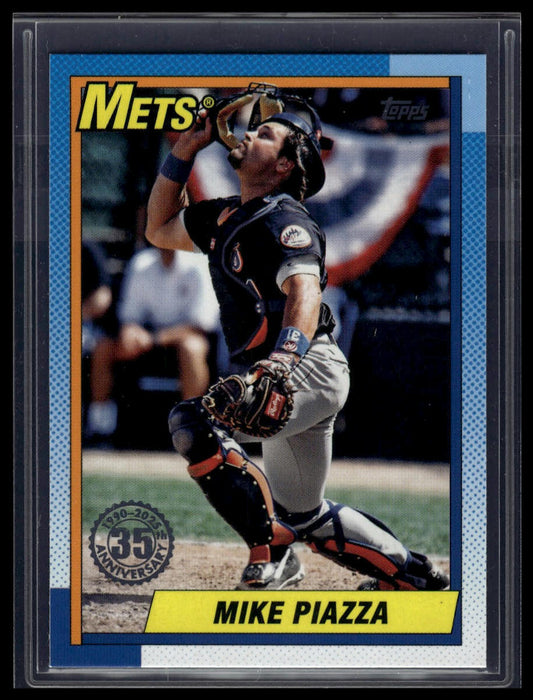 2025 Topps Series 1 Mike Piazza 1990 Topps Baseball 35th Anniversary