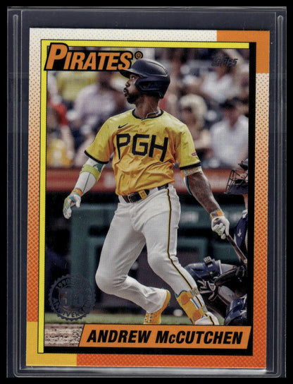 2025 Topps Series 1 Andrew McCutchen 1990 Topps Baseball 35th Anniversary